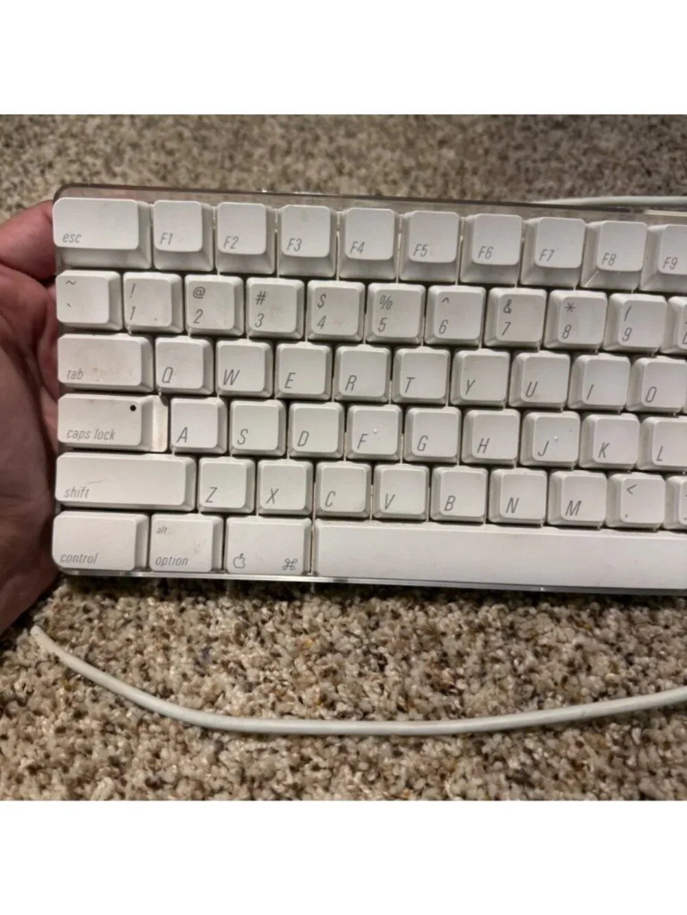Apple Keyboard A1048 Wired USB White Full Size Numpad Vintage Mac G4 G5 iMac